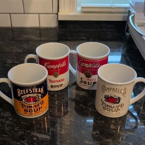 Campbell's Soup Mug Set - Vintage 128th Anniversary Collection